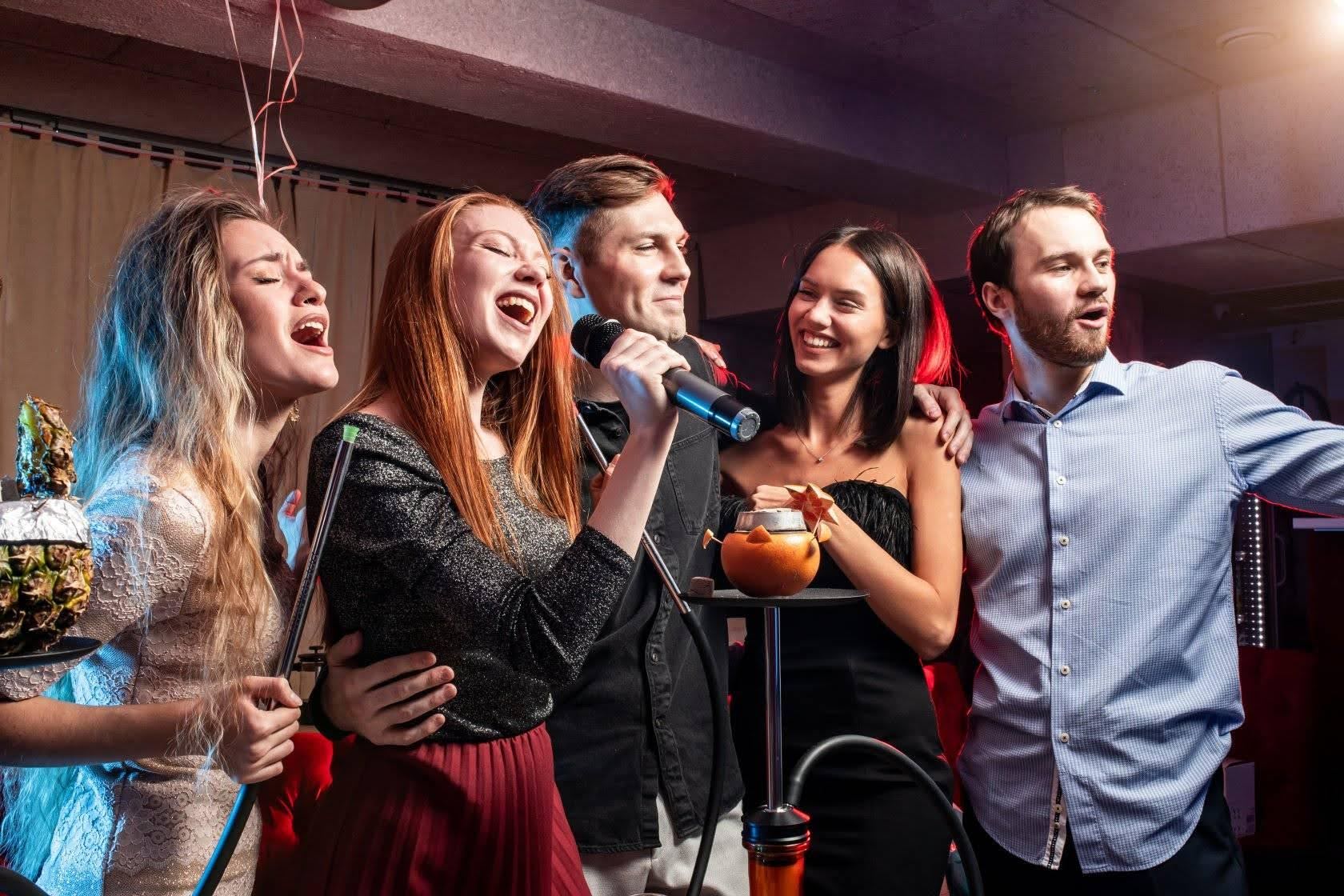 Guests enjoying karaoke hire entertainment at Johannesburg party event